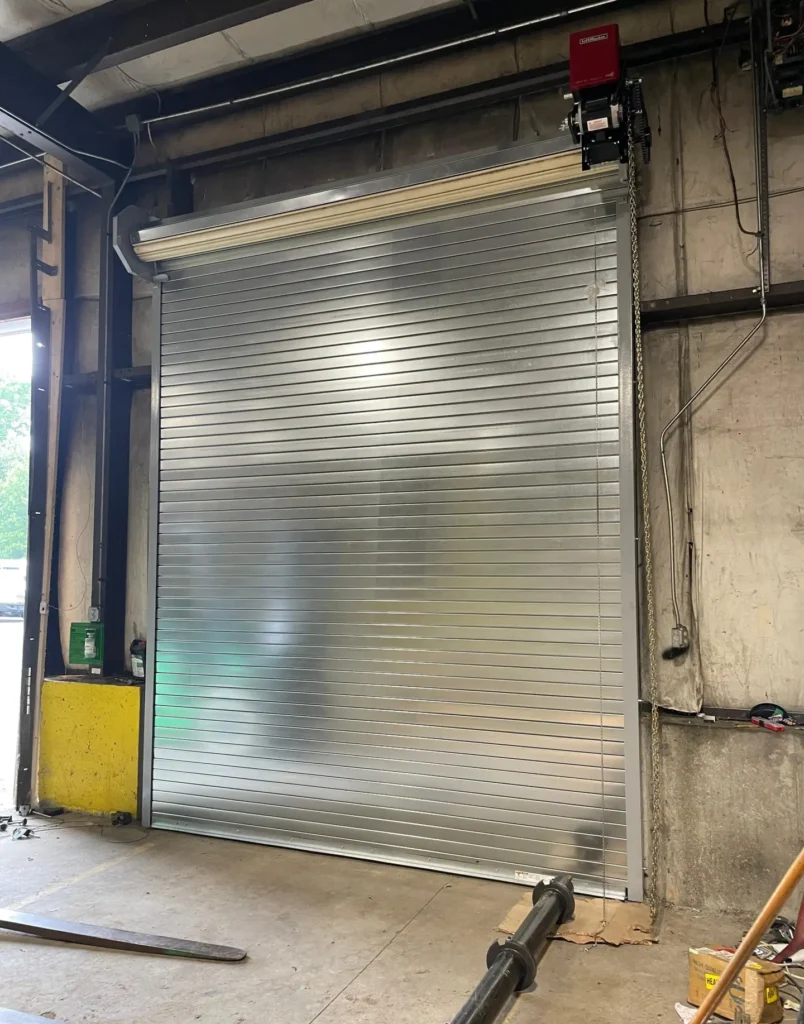 Commercial Aluminum Overhead Garage Door Installation