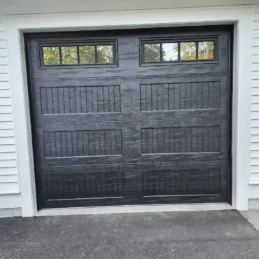 Garage door replacement before and after in Framingham MA