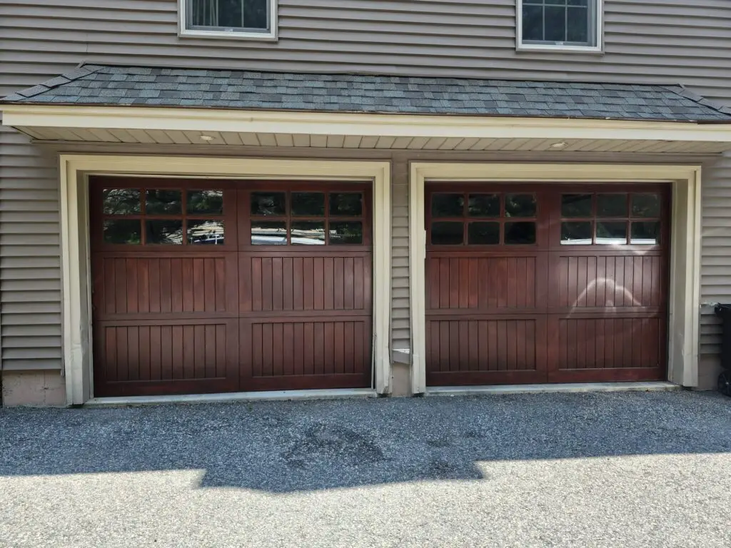 Double Garage Door Installation In Dedham Ma By Triple A Garage Door