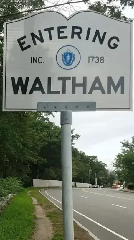 Entering Waltham, Ma