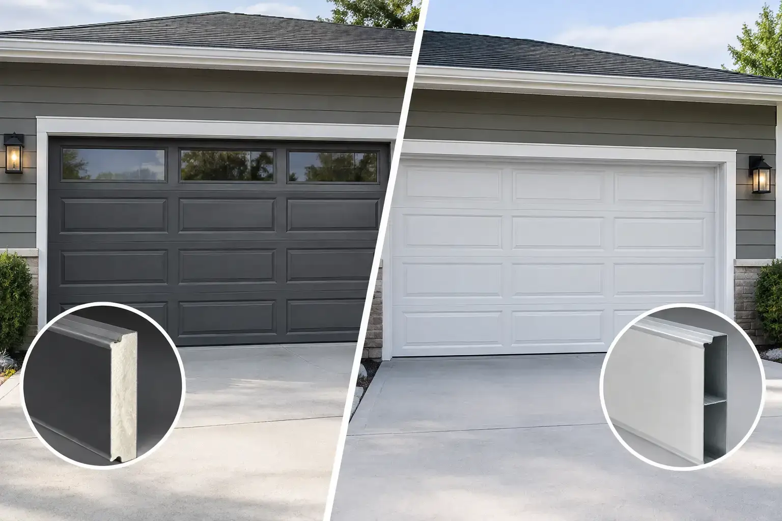 Insulated Versus Uninsulated Garage Doors Compared 1 Insulated Versus Uninsulated Garage Doors Compared